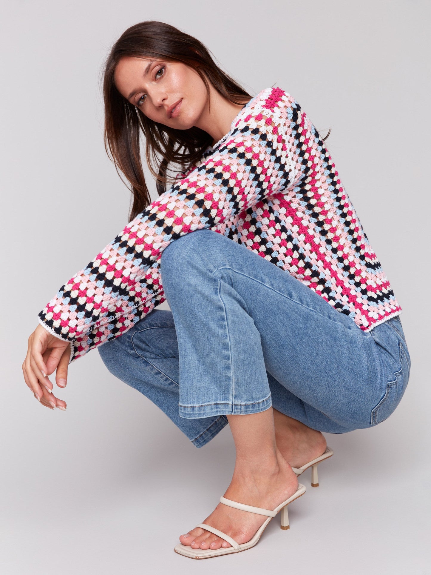 Long Sleeve Crochet Top - Paradise