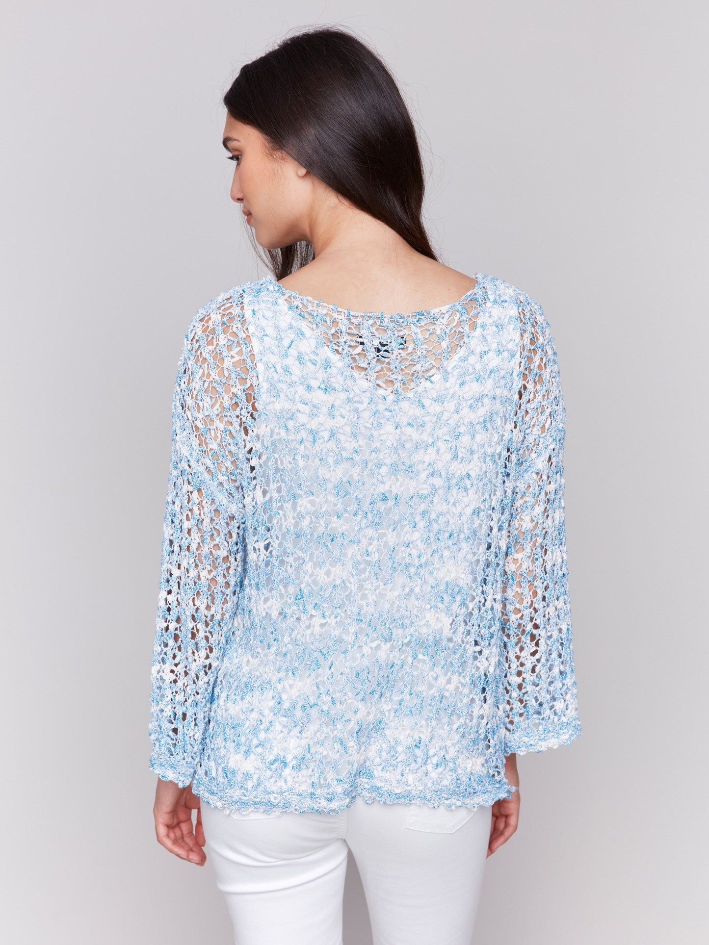 Tape Yarn Sweater - Bluebell
