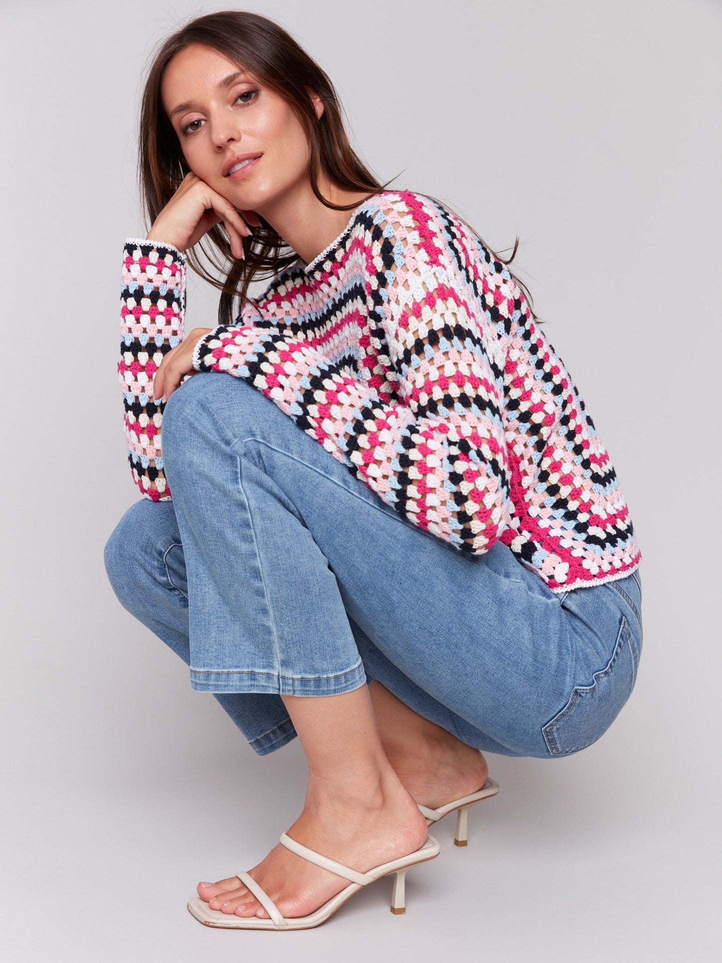 Long Sleeve Crochet Top - Paradise